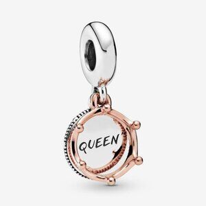 🐘🐘 14K Rose Gold Sterling Silver Queen Charm